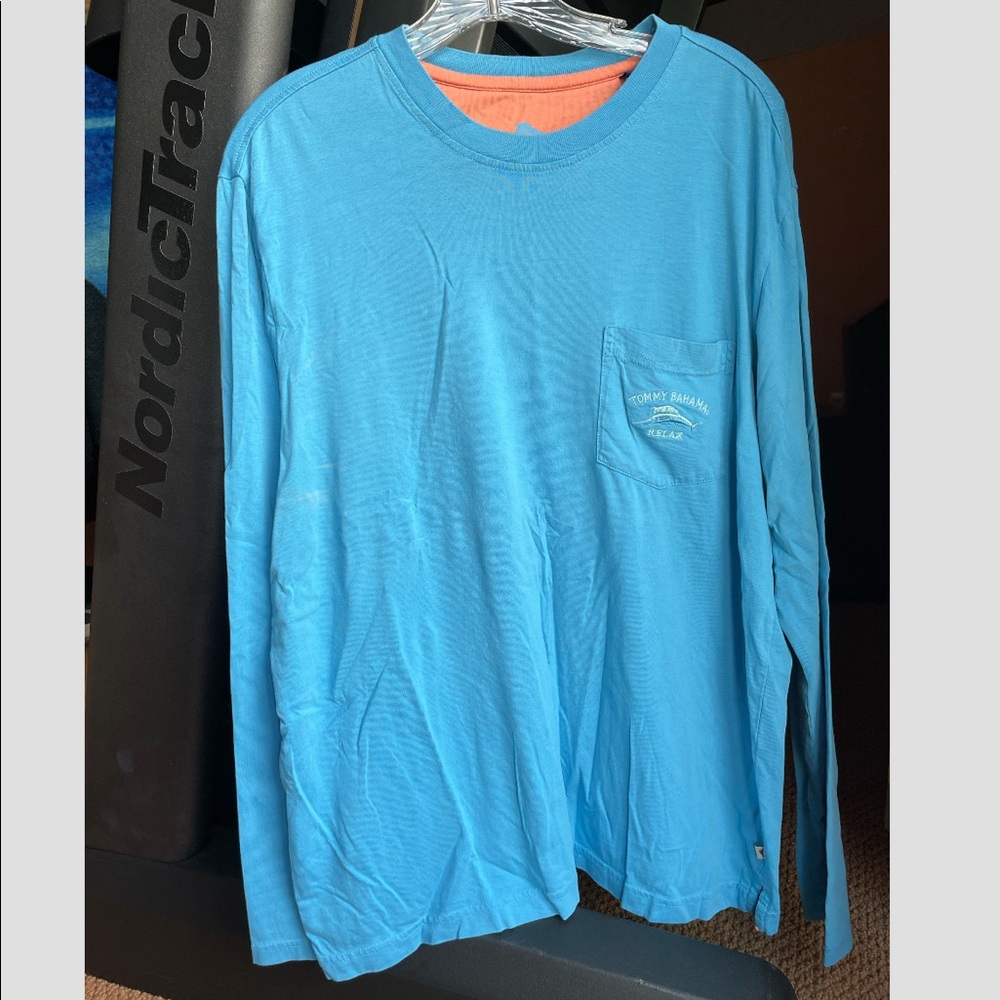 Blue Tommy Bahama long sleeve tee size medium